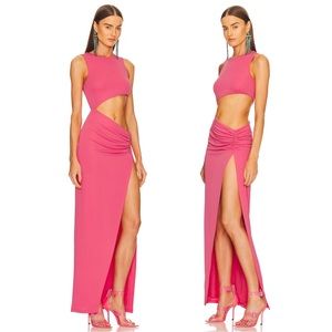 Revolve x Dundas - Aryn Maxi Dress in Hot Pink